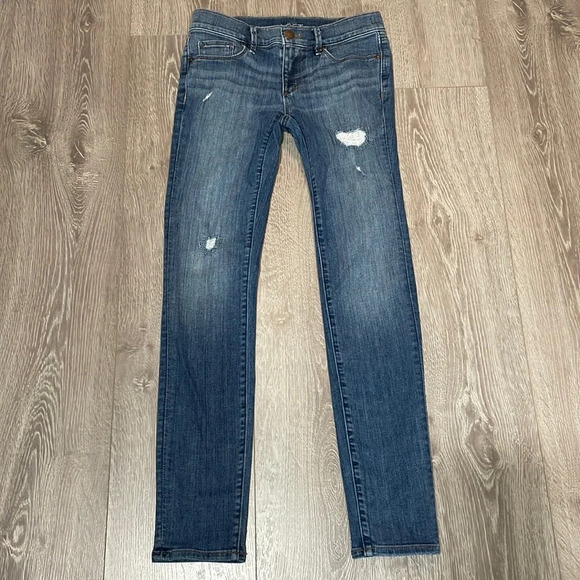 LOFT Modern Skinny Stretch Distressed Jeans 2P - Picture 1 of 14